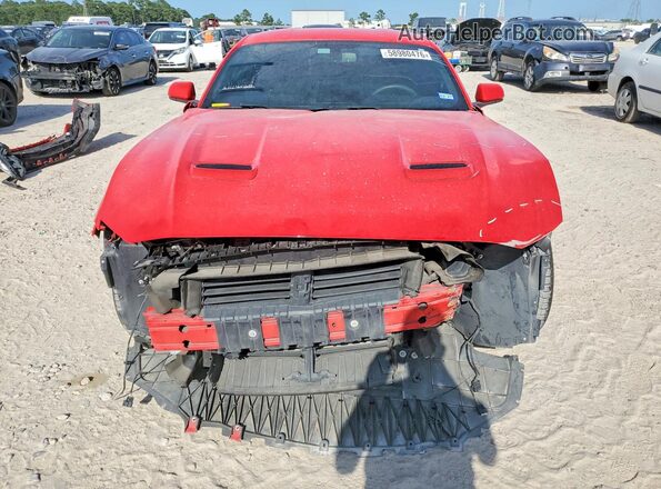 1FA6P8TH8K5168261 2019 FORD MUSTANG Red Դիմացի տեսք
