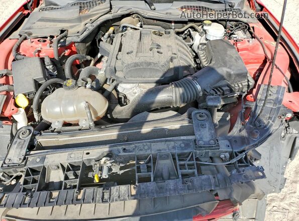 1FA6P8TH8K5168261 2019 FORD MUSTANG Red Սալոնի հետևի տեսք
