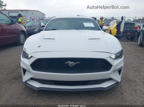 1FA6P8TH8L5139084 2020 FORD MUSTANG White Widok zestawu wskaźników