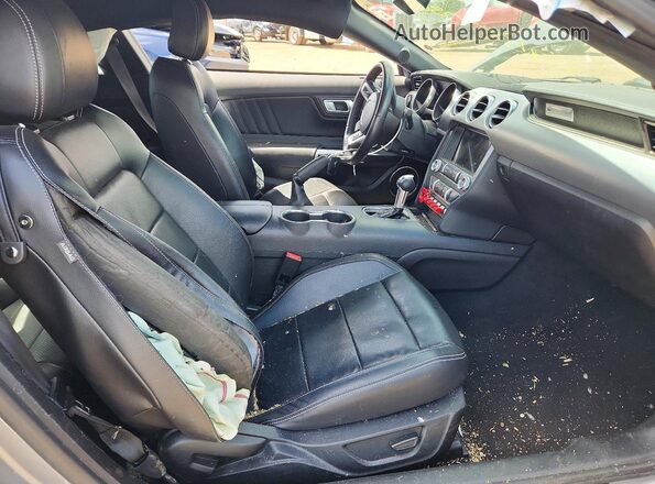 1FA6P8TH8N5105231 2022 FORD MUSTANG Gray წინა სალონის ხედი