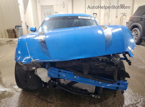 1FA6P8TH8R5114467 2024 FORD MUSTANG Blue Դիմացի տեսք