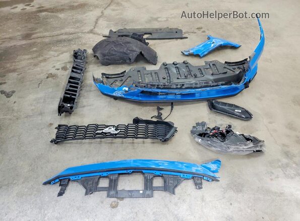 1FA6P8TH8R5114467 2024 FORD MUSTANG Blue Շարժիչի բաժամունքի տեսք
