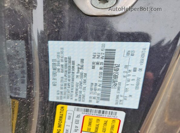 1FA6P8TH8R5140762 2024 FORD MUSTANG Gray Vista del compartimento del motor