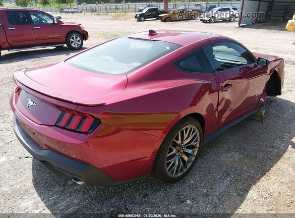 1FA6P8TH8T5116548 2026 FORD MUSTANG Maroon Rear right