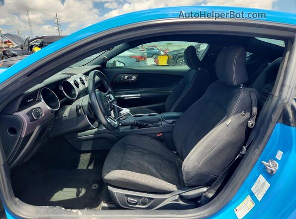1FA6P8TH9H5231683 2017 FORD MUSTANG Blue Սալոնի դիմացի տեսք