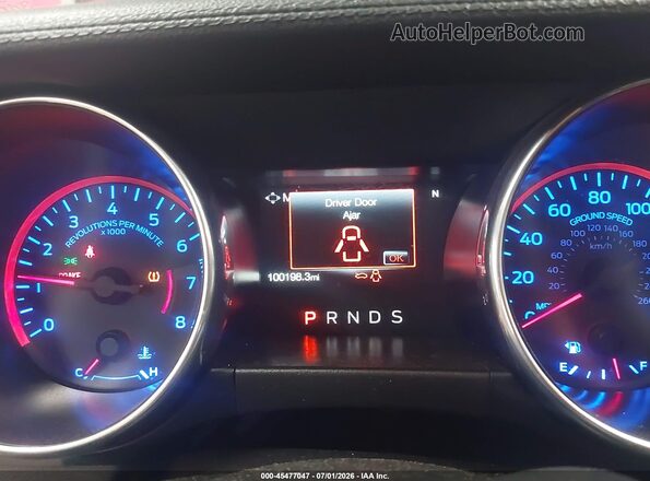 1FA6P8TH9J5146767 2018 FORD MUSTANG Red უკანა სავარძლების ხედი