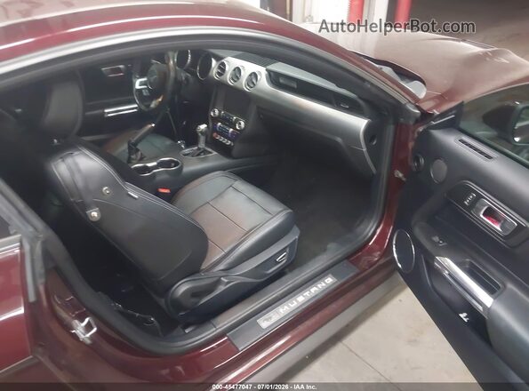 1FA6P8TH9J5146767 2018 FORD MUSTANG Red წინა სალონის ხედი
