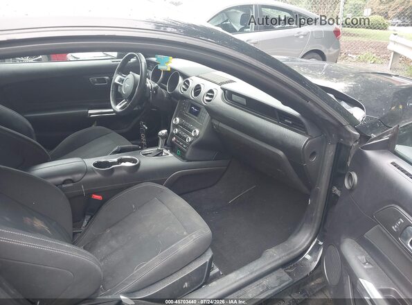 1FA6P8TH9K5123233 2019 FORD MUSTANG Black Widok wnętrza z przodu