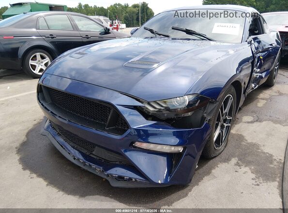 1FA6P8TH9K5200652 2019 FORD MUSTANG Dark Blue Vista frontal