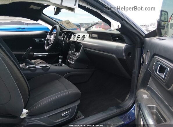 1FA6P8TH9K5200652 2019 FORD MUSTANG Dark Blue Vista interior delantera
