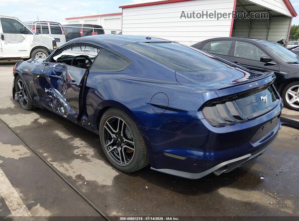 1FA6P8TH9K5200652 2019 FORD MUSTANG Dark Blue Trasero izquierdo