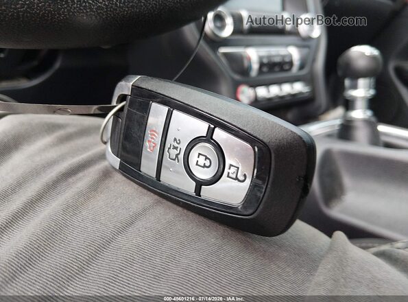 1FA6P8TH9K5200652 2019 FORD MUSTANG Dark Blue Vista del salpicadero