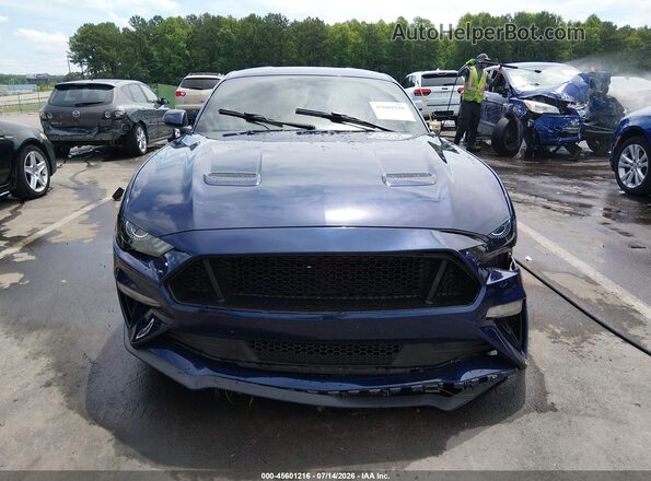 1FA6P8TH9K5200652 2019 FORD MUSTANG Dark Blue Vista interior trasera