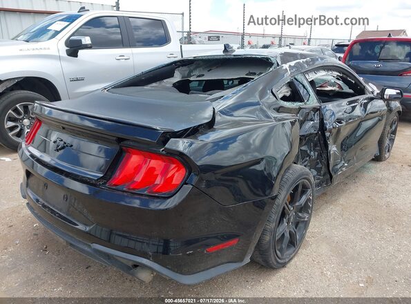 1FA6P8TH9L5167413 2020 FORD MUSTANG Black Задня права чверть
