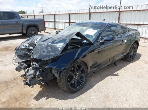 1FA6P8TH9L5167413 2020 FORD MUSTANG Black Передня ліва чверть