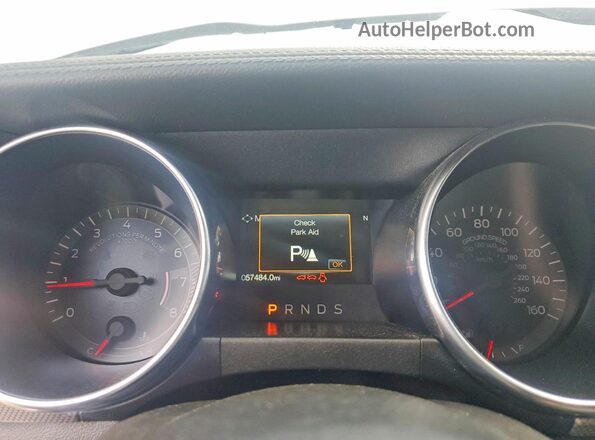 1FA6P8TH9L5175592 2020 FORD MUSTANG White Instrument cluster view
