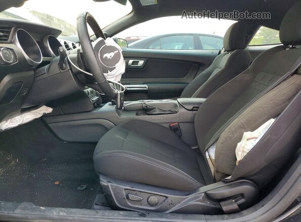 1FA6P8TH9M5153433 2021 FORD MUSTANG Черный Вид салона спереди