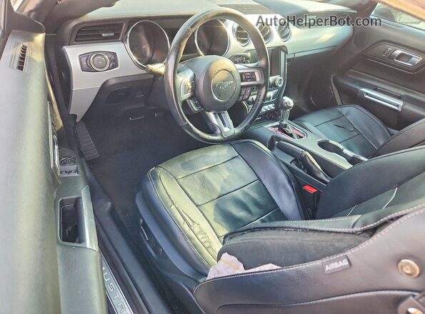 1FA6P8THXG5278252 2016 FORD MUSTANG Black წინა პანელის ხედი