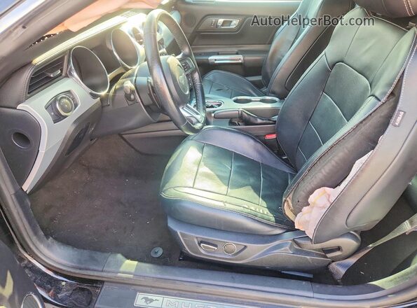 1FA6P8THXG5278252 2016 FORD MUSTANG Black წინა სალონის ხედი