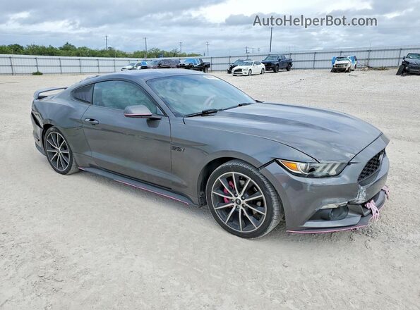 1FA6P8THXH5250002 2017 FORD MUSTANG Gray Передня права чверть