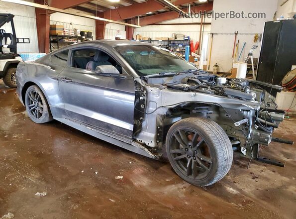 1FA6P8THXH5270038 2017 FORD MUSTANG Gray Front right