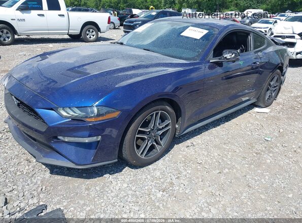 1FA6P8THXJ5161486 2018 FORD MUSTANG Синий Передняя левая четверть