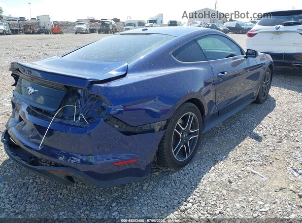1FA6P8THXJ5161486 2018 FORD MUSTANG Синий Задняя правая четверть