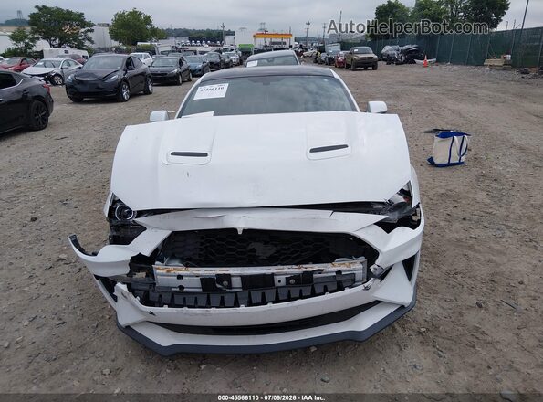 1FA6P8THXJ5162492 2018 FORD MUSTANG Белый Вид щитка приборов