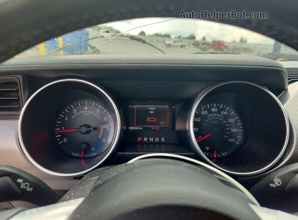 1FA6P8THXJ5172679 2018 FORD MUSTANG Black Widok zestawu wskaźników