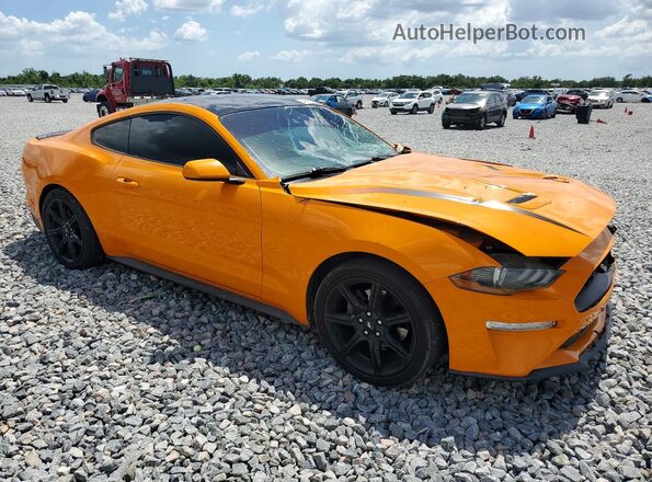 1FA6P8THXK5182565 2019 FORD MUSTANG Orange Delantero derecho