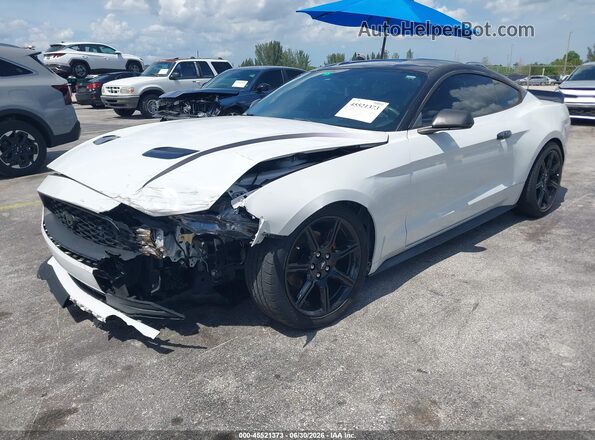 1FA6P8THXL5113876 2020 FORD MUSTANG White Առջևի ձախ երեք քառորդ տեսարան