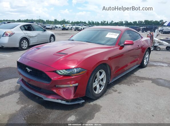 1FA6P8THXL5168750 2020 FORD MUSTANG Красный Передняя левая четверть