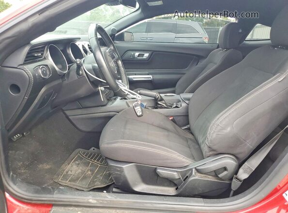 1FA6P8THXM5111496 2021 FORD MUSTANG Burgundy Вид салону спереду