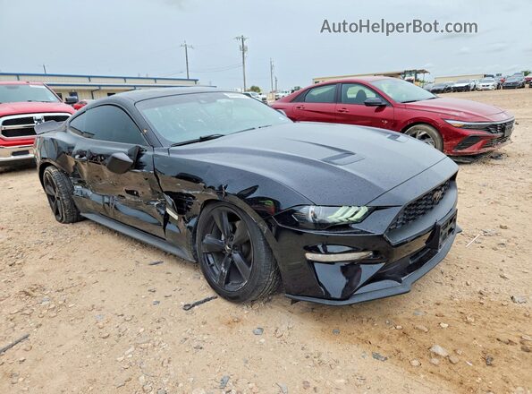 1FA6P8THXM5155157 2021 FORD MUSTANG Black წინა მარჯვენა