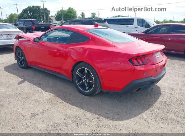 1FA6P8THXR5106631 2024 FORD MUSTANG Красный Задняя левая четверть