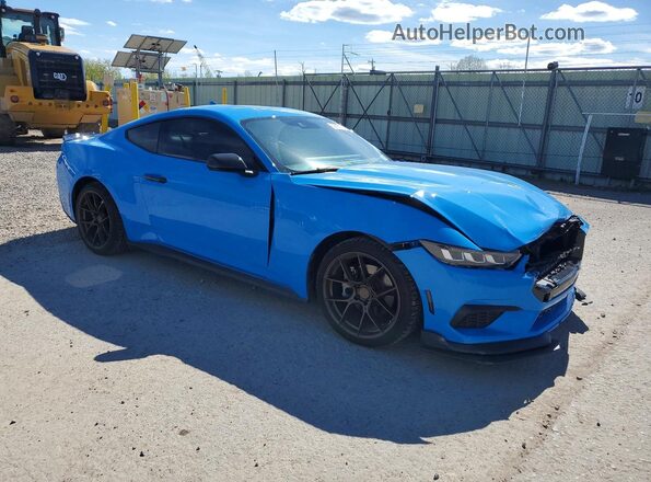 1FA6P8THXR5129925 2024 FORD MUSTANG Blue Передня права чверть