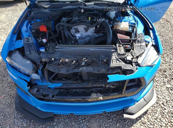 1FA6P8THXR5129925 2024 FORD MUSTANG Blue Вид задньої частини салону