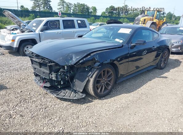 1FA6P8THXR5137362 2024 FORD MUSTANG Черный Передняя левая четверть