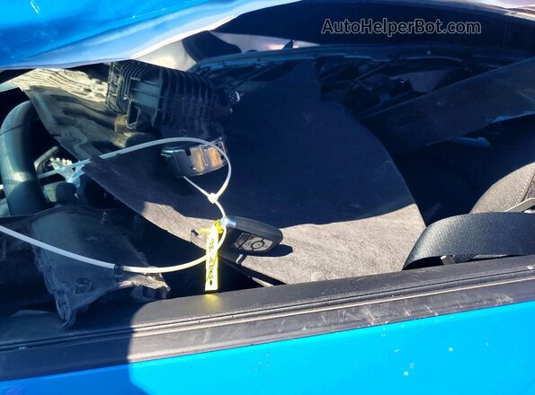 1FA6P8THXS5101709 2025 FORD MUSTANG Blue Vista interior delantera