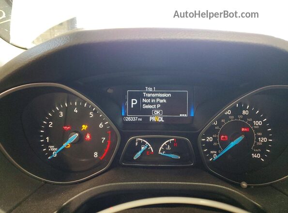 1FADP3E21HL328083 2017 FORD FOCUS Silver Vista del cuadro de instrumentos