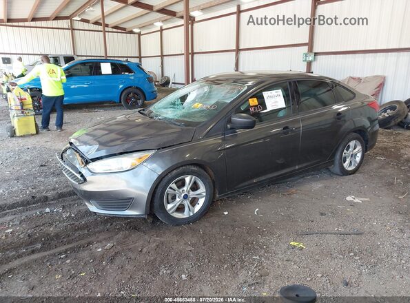 1FADP3E21JL201680 2018 FORD FOCUS Gray წინა მარცხენა ხედი სამი მეოთხედიდან