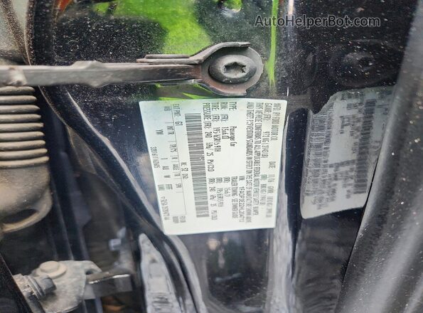 1FADP3E22HL204713 2017 FORD FOCUS Black VIN კოდის სტიკერის ხედი