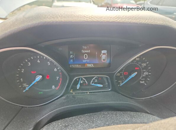 1FADP3E22HL338959 2017 FORD FOCUS Silver Vista del cuadro de instrumentos