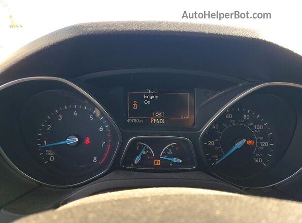 1FADP3E22HL348245 2017 FORD FOCUS Gray Սարքավորումների վահանակի տեսք