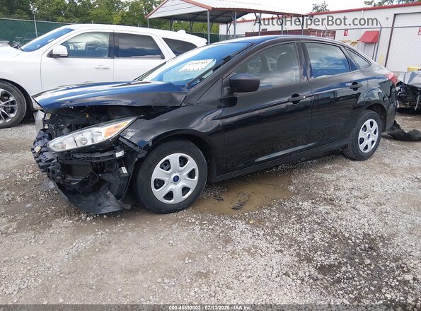 1FADP3E24HL283284 2017 FORD FOCUS Black Przód lewy