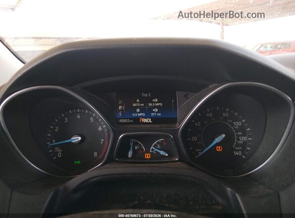 1FADP3E24HL333424 2017 FORD FOCUS Gray Rear seats view