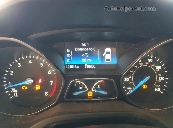 1FADP3E25GL392044 2016 FORD FOCUS Black Вид щитка приладів