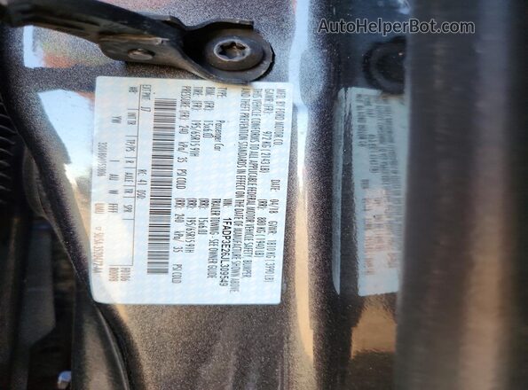 1FADP3E26JL309549 2018 FORD FOCUS Gray Вид наклейки з VIN-кодом