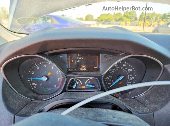 1FADP3E26JL309549 2018 FORD FOCUS Gray Вид щитка приладів
