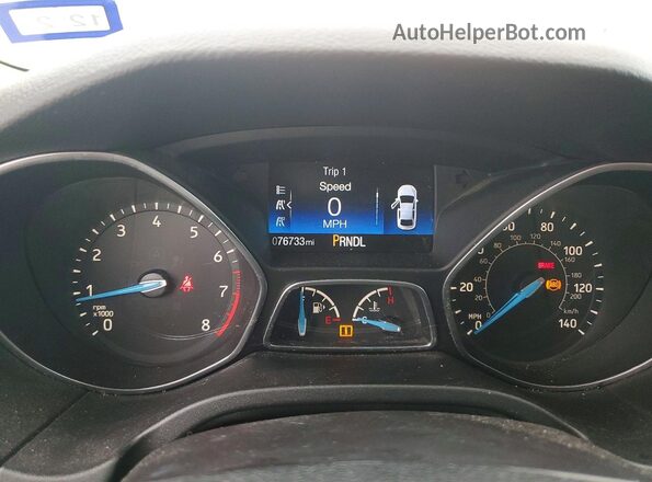 1FADP3E27HL348340 2017 FORD FOCUS Silver ხელსაწყოთა პანელის ხედი